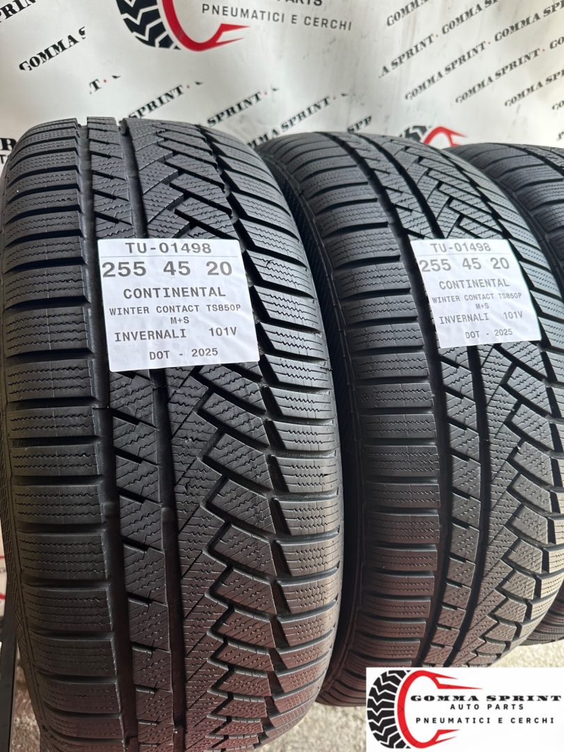 4 PNEUMATICI 255/45 R20 CONTINENTAL INVERNALI KM0 - immagine 6