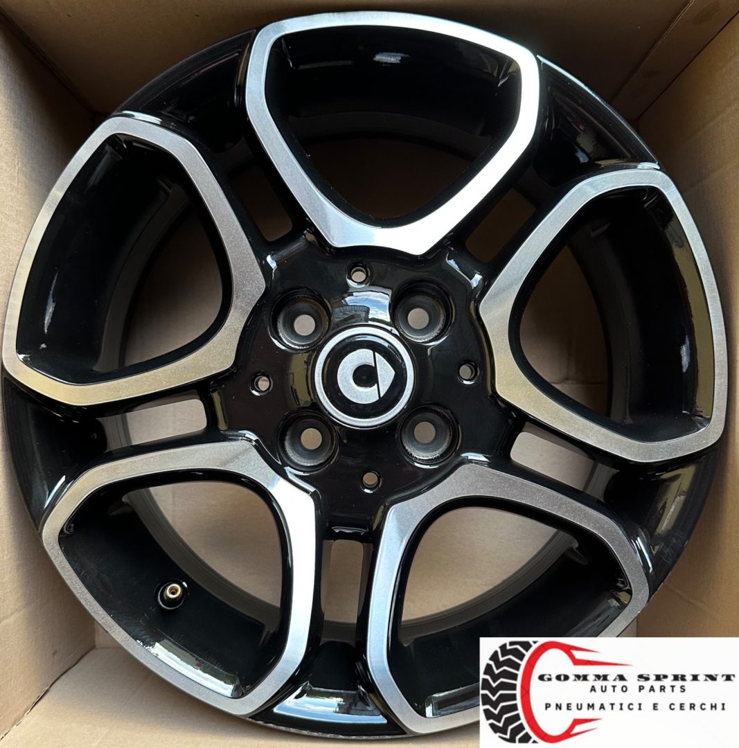 4 CERCHI IN LEGA ORIGINALI RAGGIO 15 SMART FORTWO - immagine 6