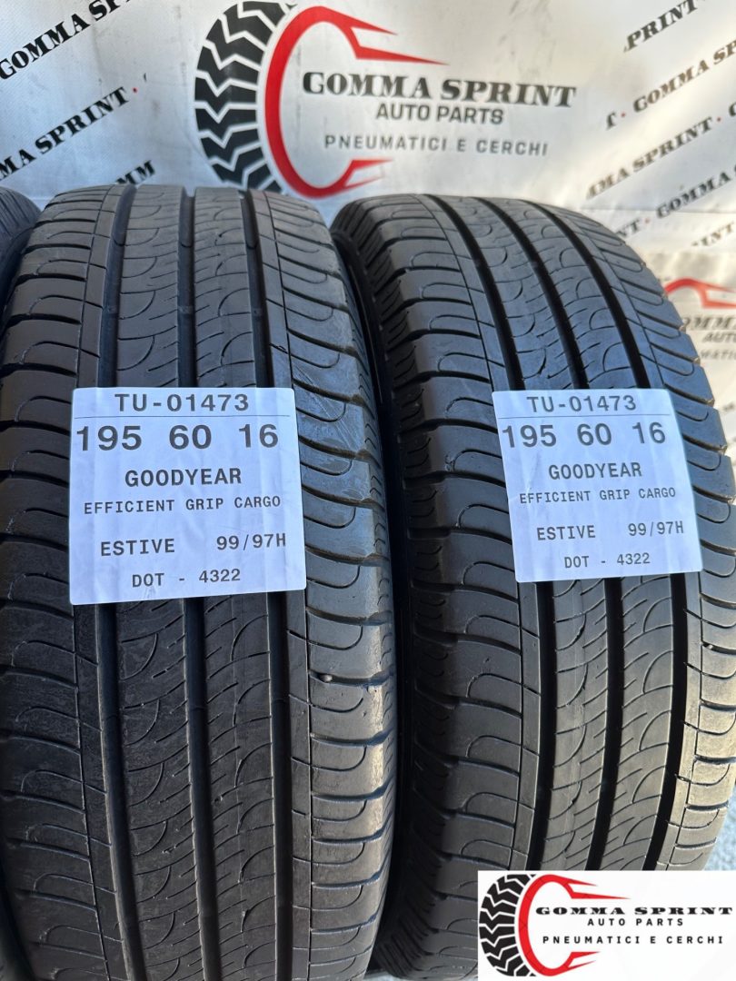 4 PNEUMATICI 195/60 R16C GOODYEAR ESTIVE 90% - immagine 7