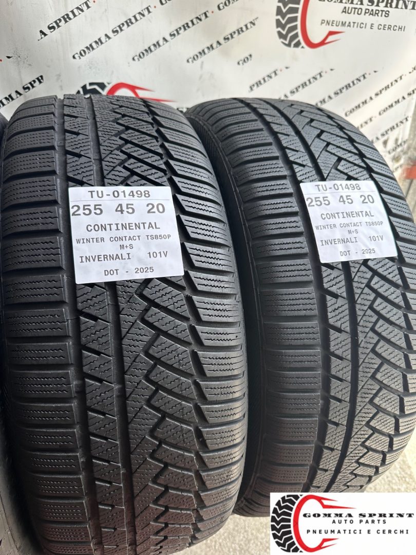 4 PNEUMATICI 255/45 R20 CONTINENTAL INVERNALI KM0 - immagine 7