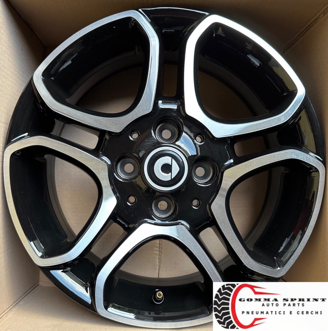 4 CERCHI IN LEGA ORIGINALI RAGGIO 15 SMART FORTWO - immagine 7