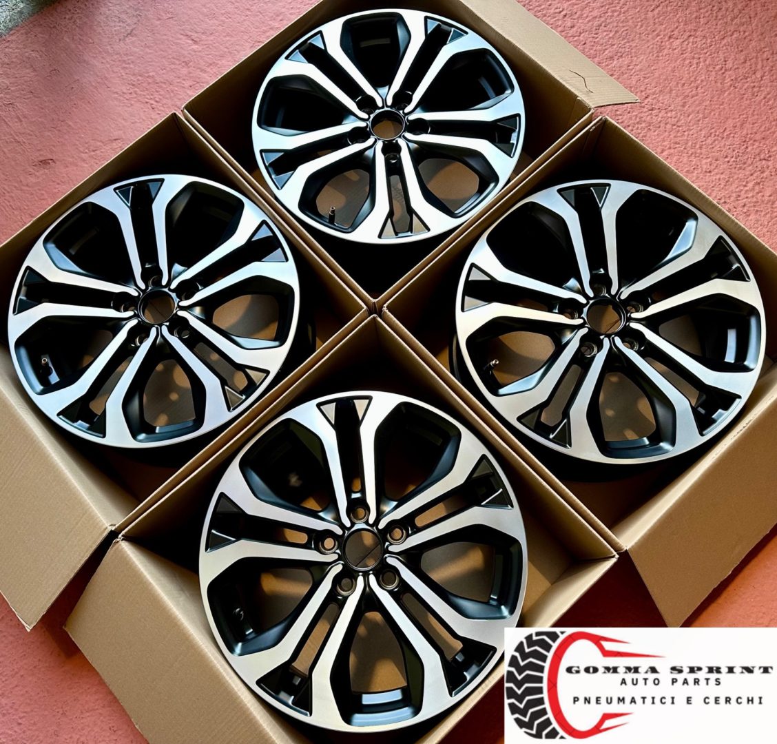 4 CERCHI IN LEGA ORIGINALI RAGGIO 17 FORD PUMA NERO OPACO DIAMANTATO (PARI AL NUOVO) - immagine 9