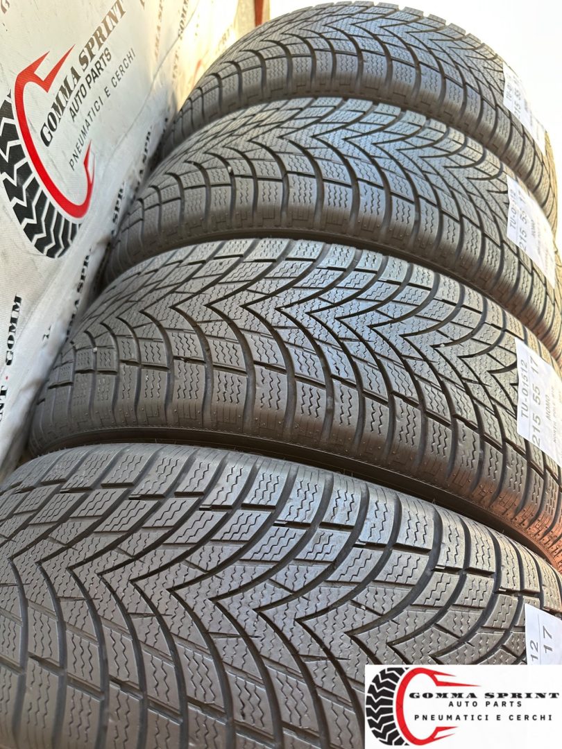 4 PNEUMATICI 215/55 R17 MOMO INVERNALI 80% - immagine 9