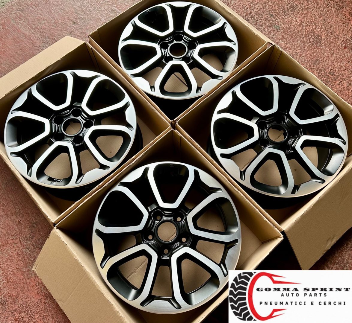 4 CERCHI IN LEGA ORIGINALI RAGGIO 16 FIAT 500X NERO OPACO DIAMANTATO (PARI AL NUOVO) - immagine 9
