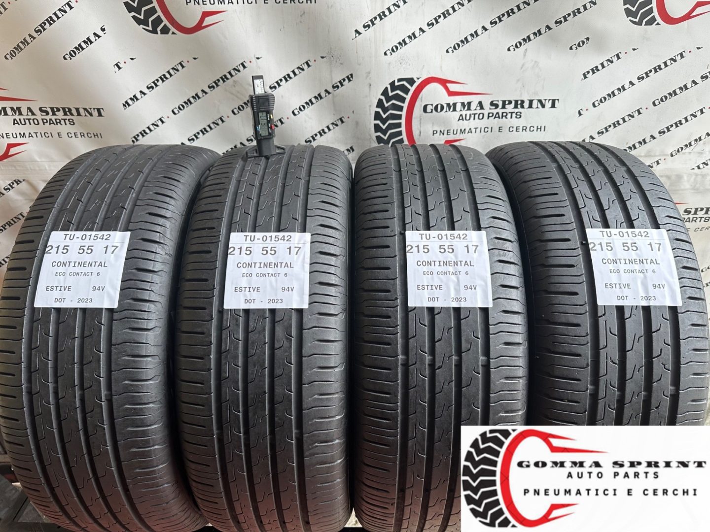 4 PNEUMATICI 215/55 R17 CONTINENTAL ESTIVE 75%