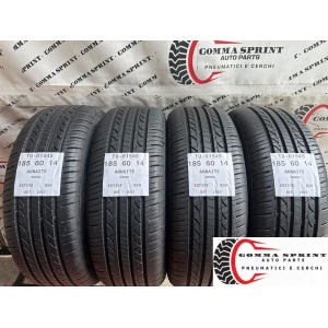 4 PNEUMATICI 185/60 R14 ANNAITE ESTIVE SEMINUOVE