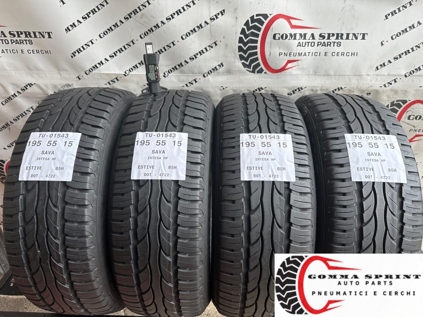4 PNEUMATICI 195/55 R15 SAVA ESTIVE