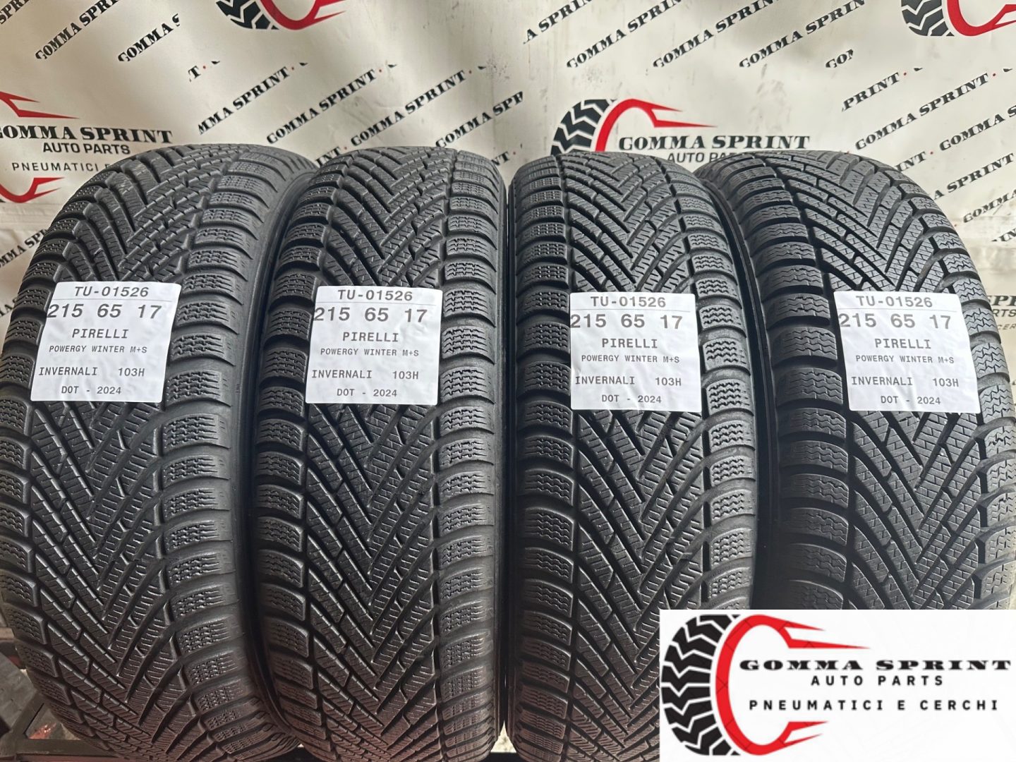 4 PNEUMATICI 215/65 R17 PIRELLI INVERNALI 90%