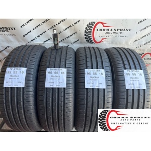 4 PNEUMATICI 195/55 R16 TRACMAX ESTIVE 75%