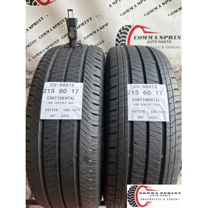 2 PNEUMATICI 215/60 R17C CONTINENTAL ESTIVE 85%