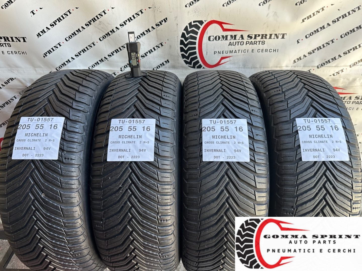 4 PNEUMATICI 205/55 R16 MICHELIN INVERNALI