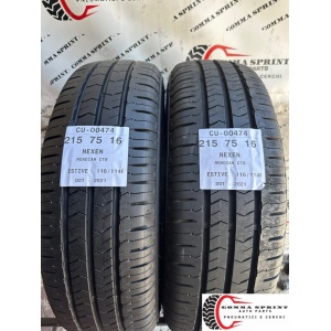 2 PNEUMATICI 215/75 R16C NEXEN ESTIVE SEMINUOVE