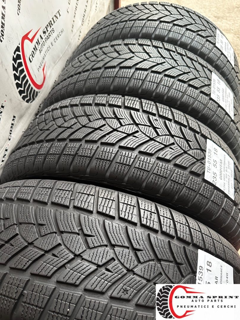 4 PNEUMATICI 235/55 R18 GOODYEAR INVERNALI - immagine 10