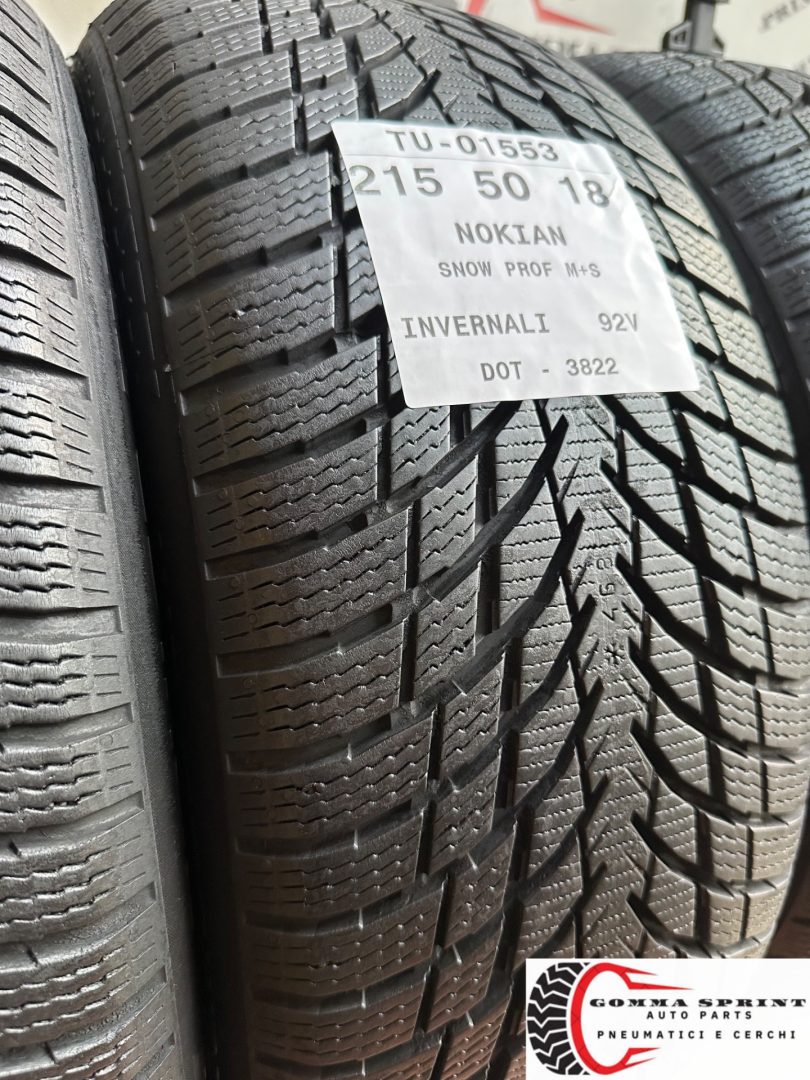 4 PNEUMATICI 215/50 R18 NOKIAN INVERNALI - immagine 10
