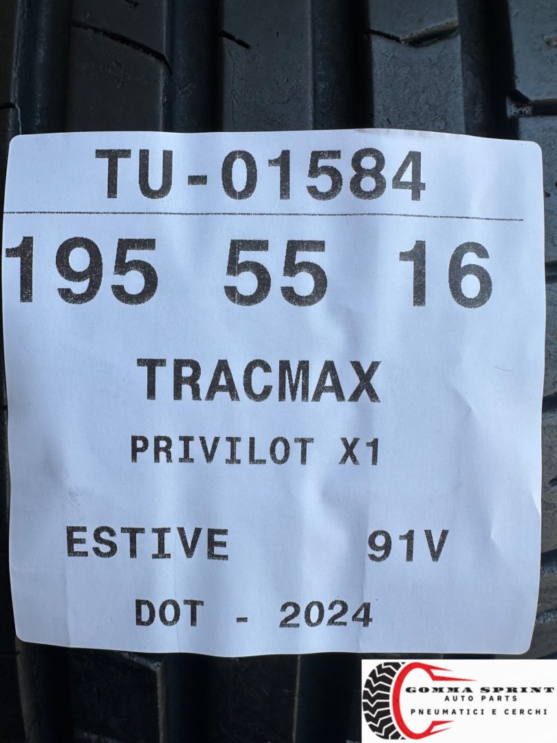 4 PNEUMATICI 195/55 R16 TRACMAX ESTIVE 75% - immagine 10