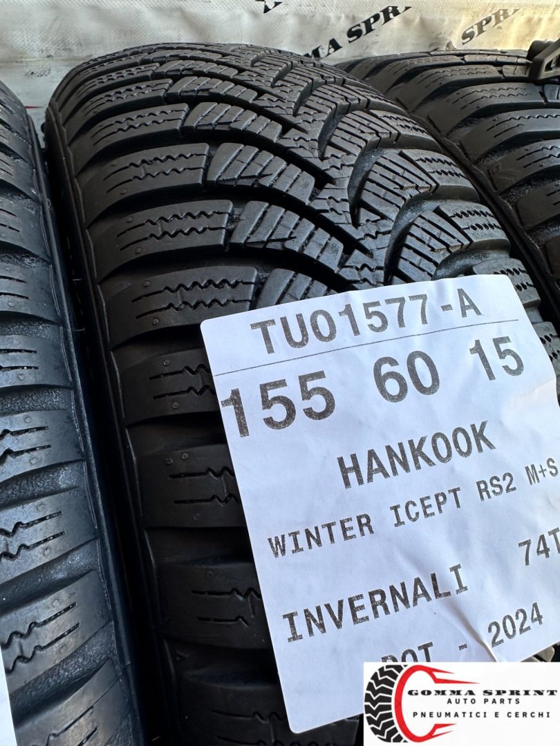 4 PNEUMATICI 155/60 175/55 R15 HANKOOK INVERNALI - immagine 10