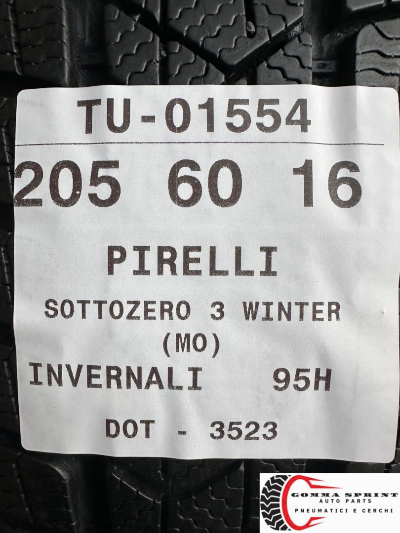 4 PNEUMATICI 205/60 R16 PIRELLI INVERNALI - immagine 11