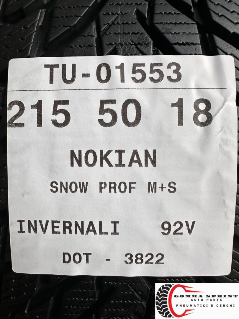 4 PNEUMATICI 215/50 R18 NOKIAN INVERNALI - immagine 12