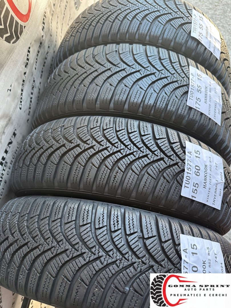 4 PNEUMATICI 155/60 175/55 R15 HANKOOK INVERNALI - immagine 12