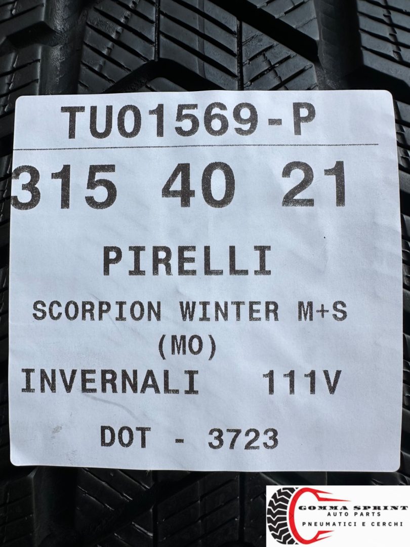 4 PNEUMATICI 275/45 315/40 R21 PIRELLI INVERNALI - immagine 13