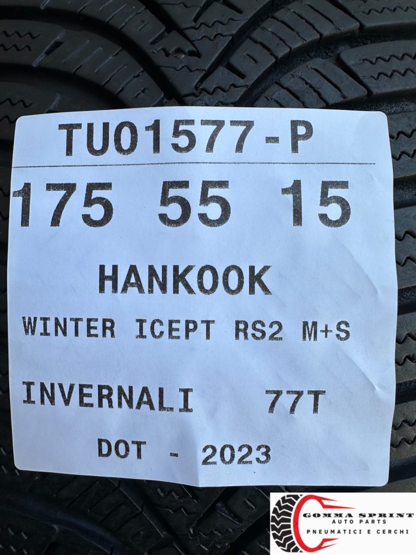 4 PNEUMATICI 155/60 175/55 R15 HANKOOK INVERNALI - immagine 14