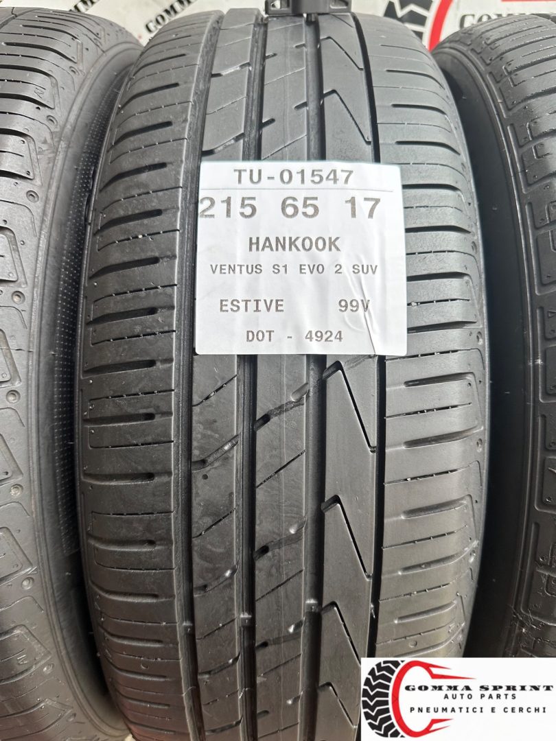 4 PNEUMATICI 215/65 R17 HANKOOK ESTIVE 75% - immagine 2