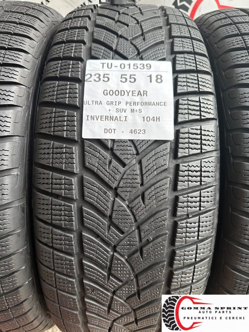 4 PNEUMATICI 235/55 R18 GOODYEAR INVERNALI - immagine 2