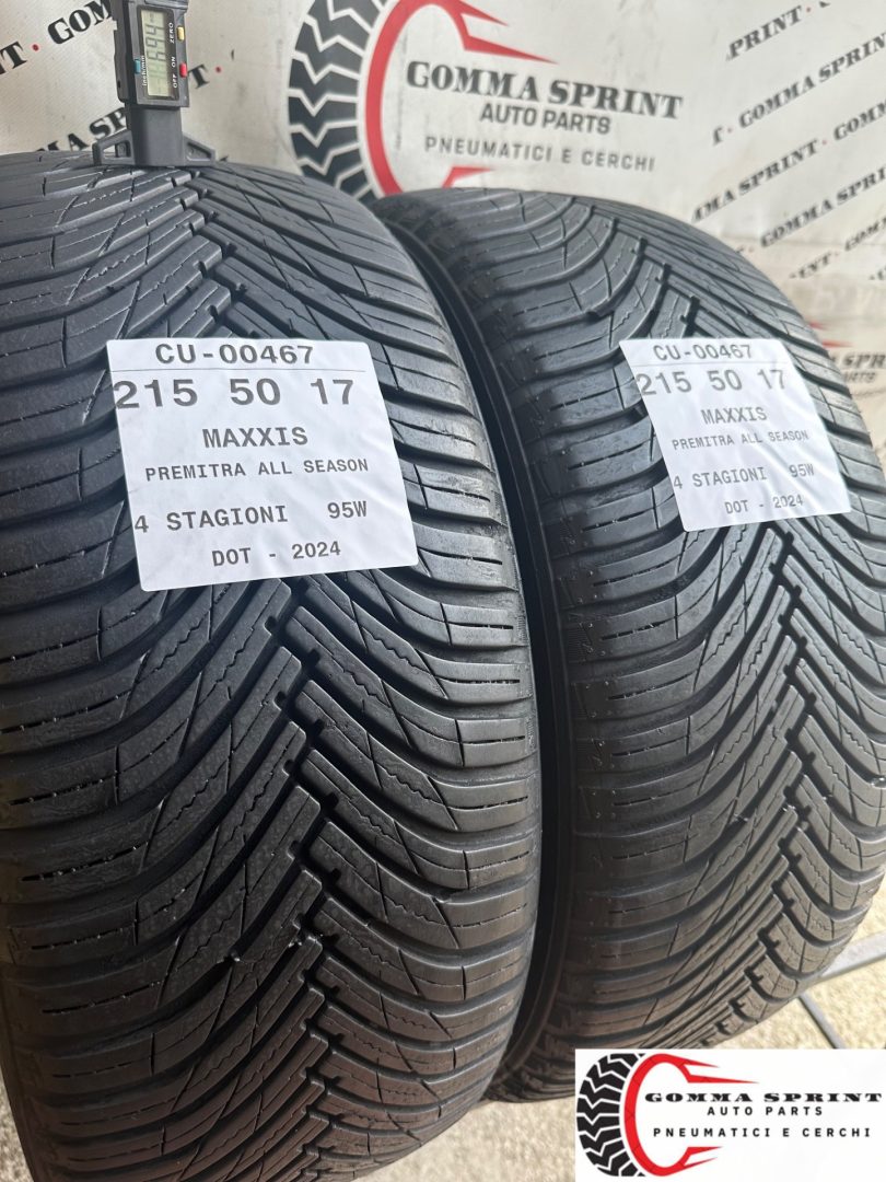 2 PNEUMATICI 215/50 R17 MAXXIS 4 STAGIONI 80% - immagine 2