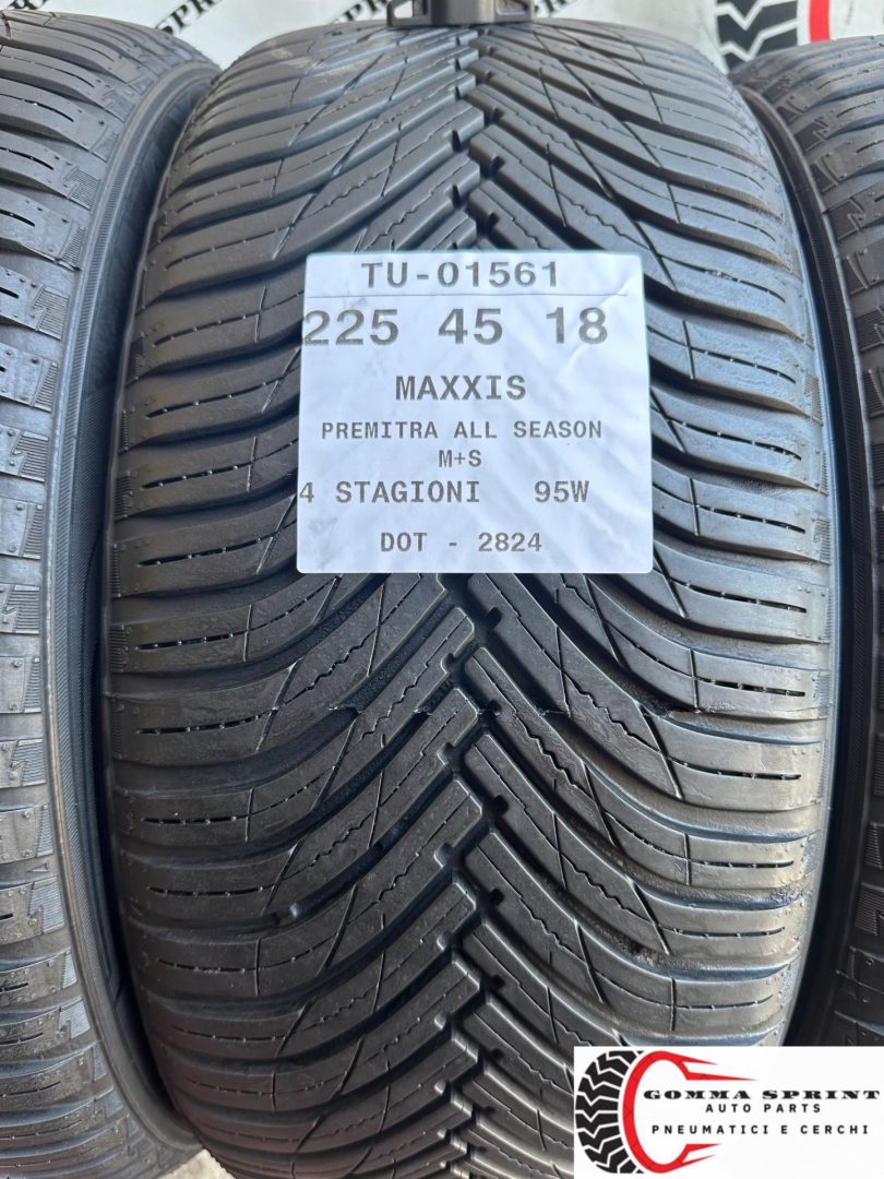 4 PNEUMATICI 225/45 R18 MAXXIS 4 STAGIONI 80% - immagine 2