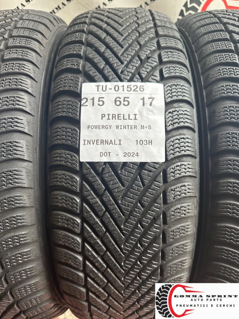 4 PNEUMATICI 215/65 R17 PIRELLI INVERNALI 90% - immagine 2