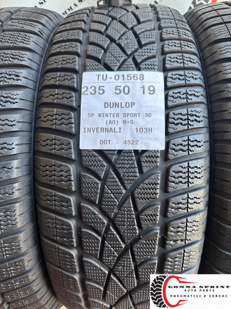 4 PNEUMATICI 235/50 R19 DUNLOP INVERNALI 90% - immagine 2
