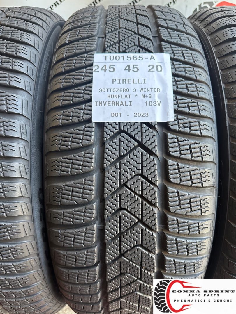 4 PNEUMATICI 245/45 275/40 R20 PIRELLI INVERNALI - immagine 2