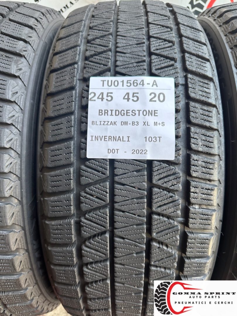 4 PNEUMATICI 245/45 275/40 R20 BRIDGESTONE INVERN - immagine 2