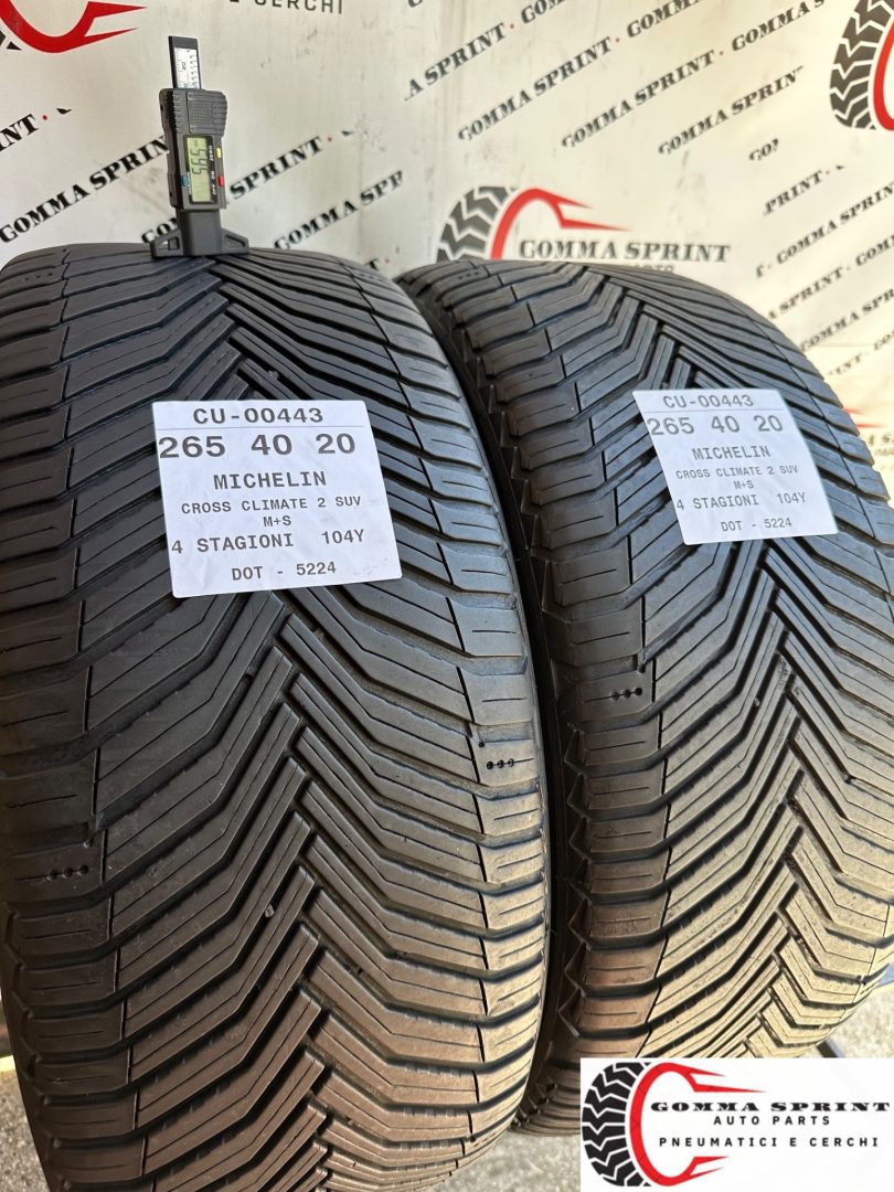 2 PNEUMATICI 265/40 R20 MICHELIN 4 STAGIONI - immagine 2
