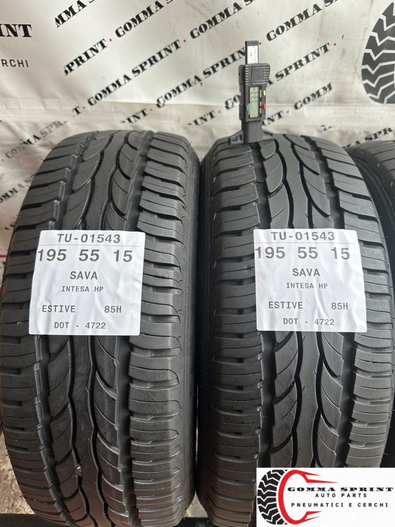 4 PNEUMATICI 195/55 R15 SAVA ESTIVE - immagine 3