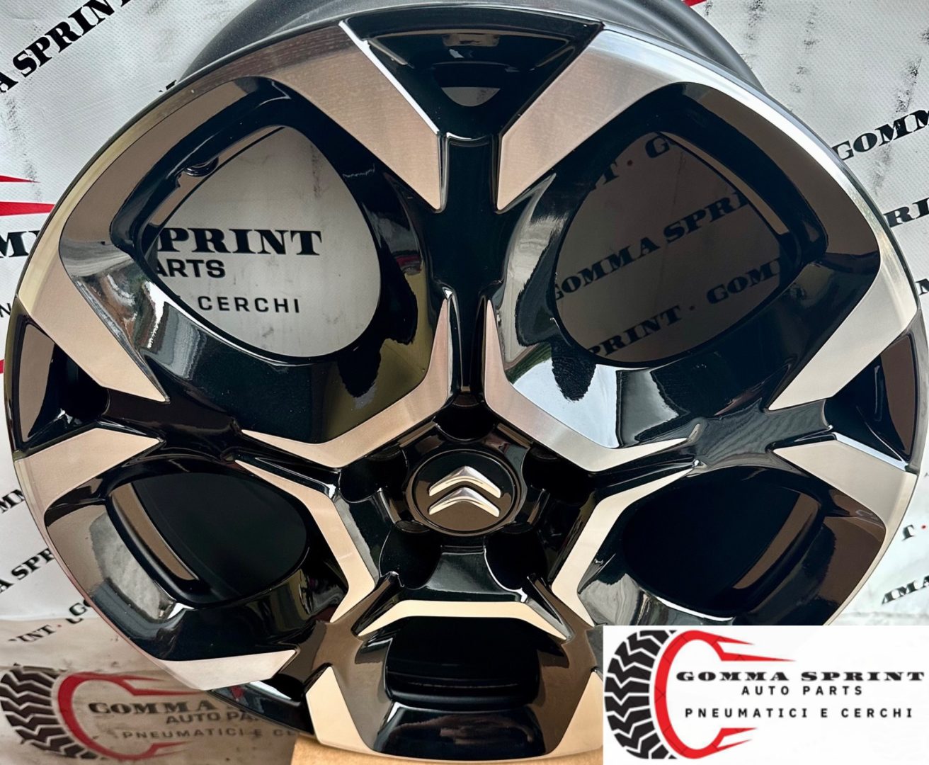 4 CERCHI IN LEGA ORIGINALI R18 CITROEN C5 AIRCROSS NERO LUCIDO DIAMANTATO (PARI AL NUOVO) - immagine 3