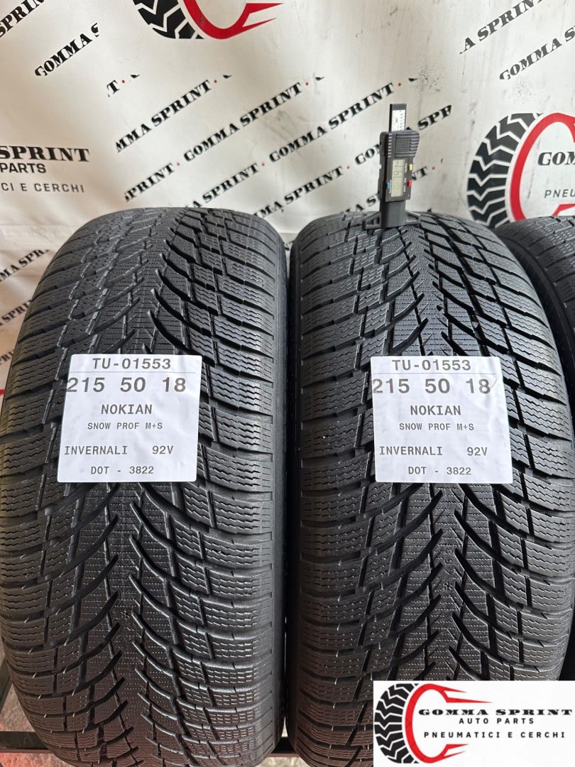 4 PNEUMATICI 215/50 R18 NOKIAN INVERNALI - immagine 3