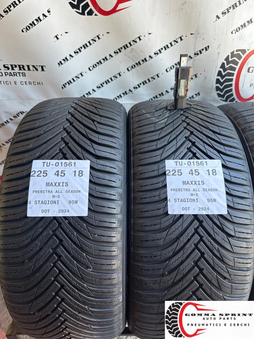 4 PNEUMATICI 225/45 R18 MAXXIS 4 STAGIONI 80% - immagine 3
