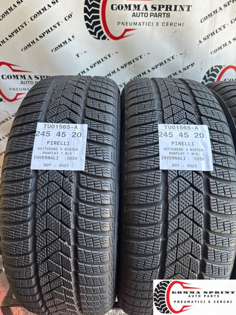4 PNEUMATICI 245/45 275/40 R20 PIRELLI INVERNALI - immagine 3