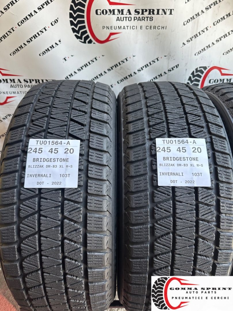 4 PNEUMATICI 245/45 275/40 R20 BRIDGESTONE INVERN - immagine 3