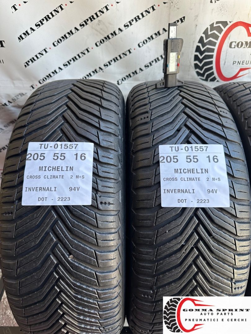 4 PNEUMATICI 205/55 R16 MICHELIN INVERNALI - immagine 3
