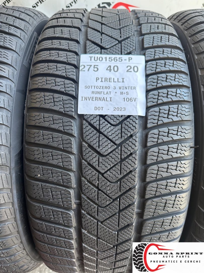 4 PNEUMATICI 245/45 275/40 R20 PIRELLI INVERNALI - immagine 4
