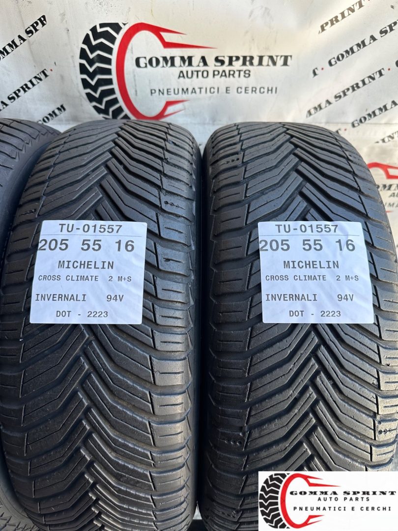 4 PNEUMATICI 205/55 R16 MICHELIN INVERNALI - immagine 4