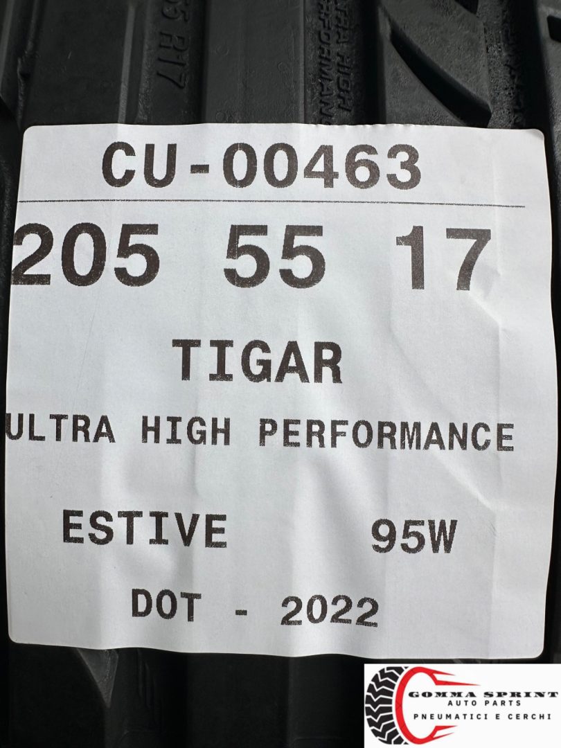2 PNEUMATICI 205/55 R17 TIGAR ESTIVE 85% - immagine 5