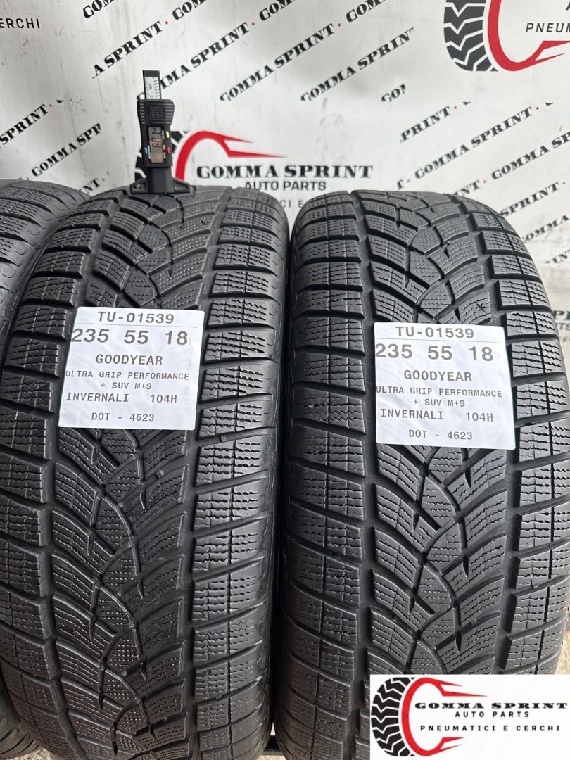 4 PNEUMATICI 235/55 R18 GOODYEAR INVERNALI - immagine 5