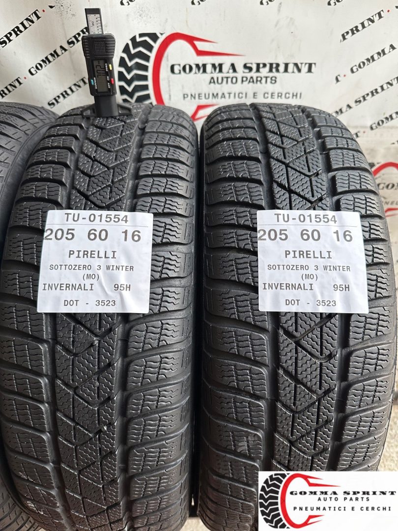 4 PNEUMATICI 205/60 R16 PIRELLI INVERNALI - immagine 5