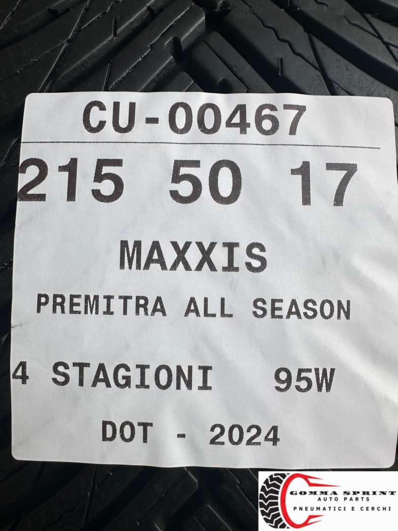 2 PNEUMATICI 215/50 R17 MAXXIS 4 STAGIONI 80% - immagine 5