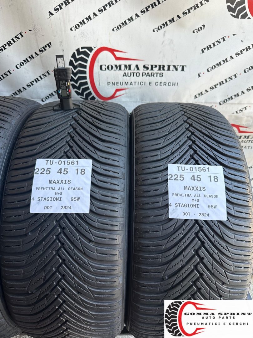 4 PNEUMATICI 225/45 R18 MAXXIS 4 STAGIONI 80% - immagine 5