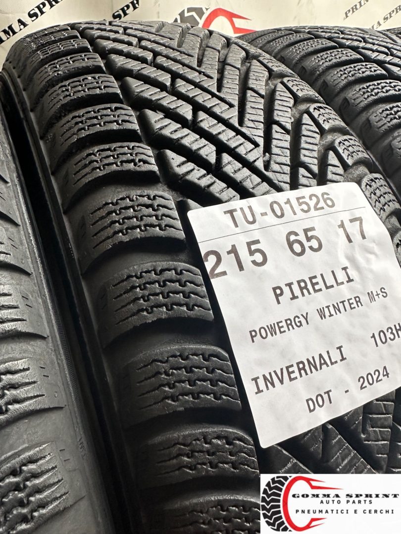 4 PNEUMATICI 215/65 R17 PIRELLI INVERNALI 90% - immagine 5