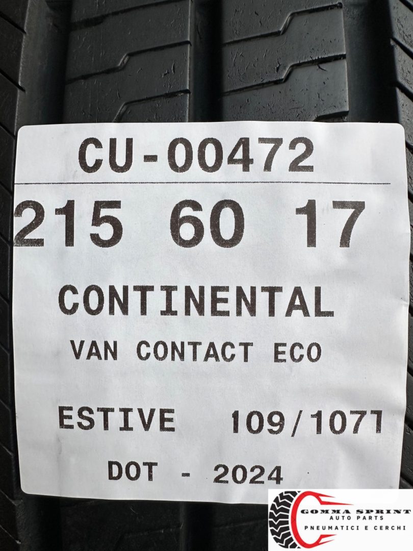 2 PNEUMATICI 215/60 R17C CONTINENTAL ESTIVE 85% - immagine 5